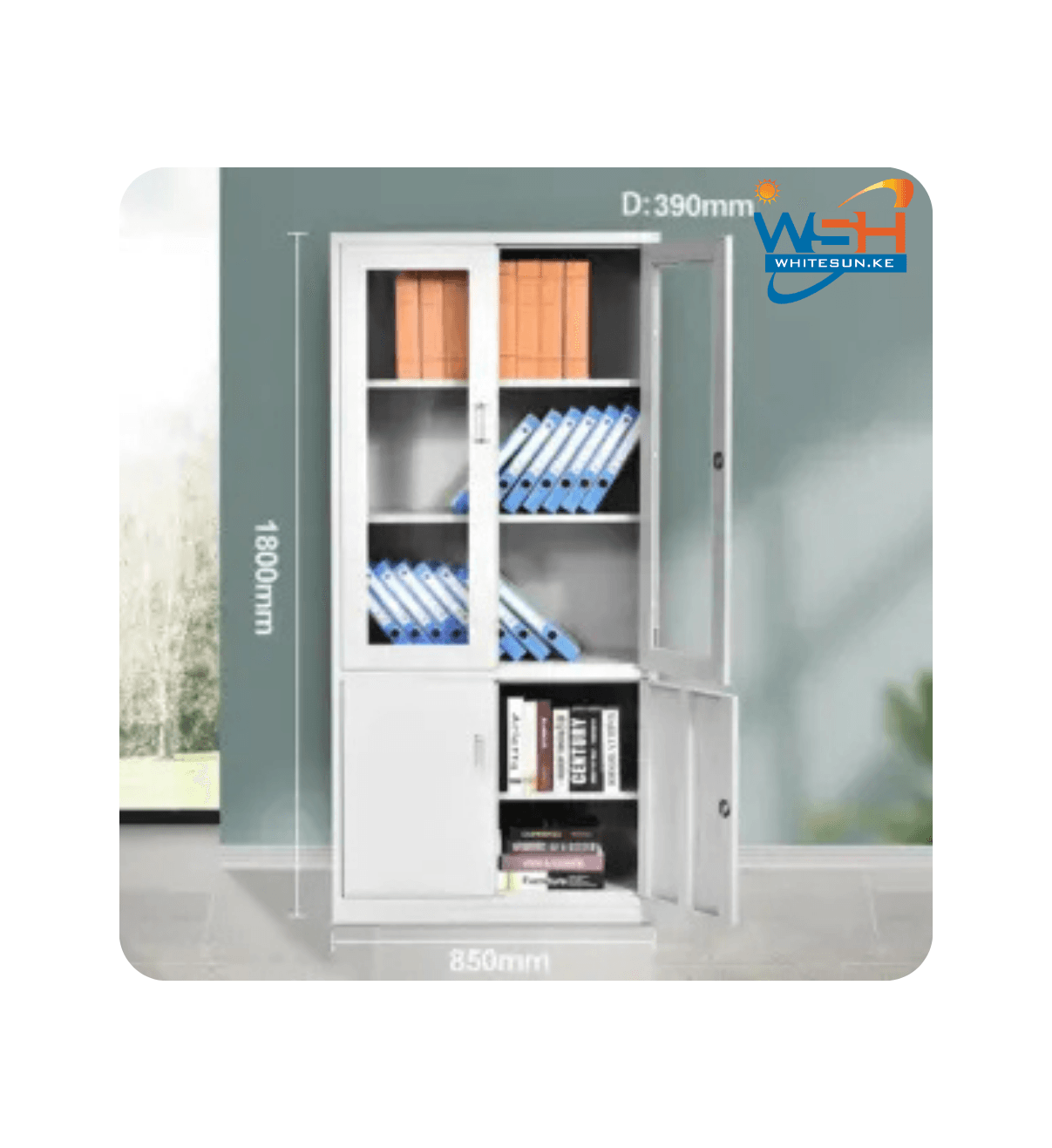 2-Door metallic filling cabinet