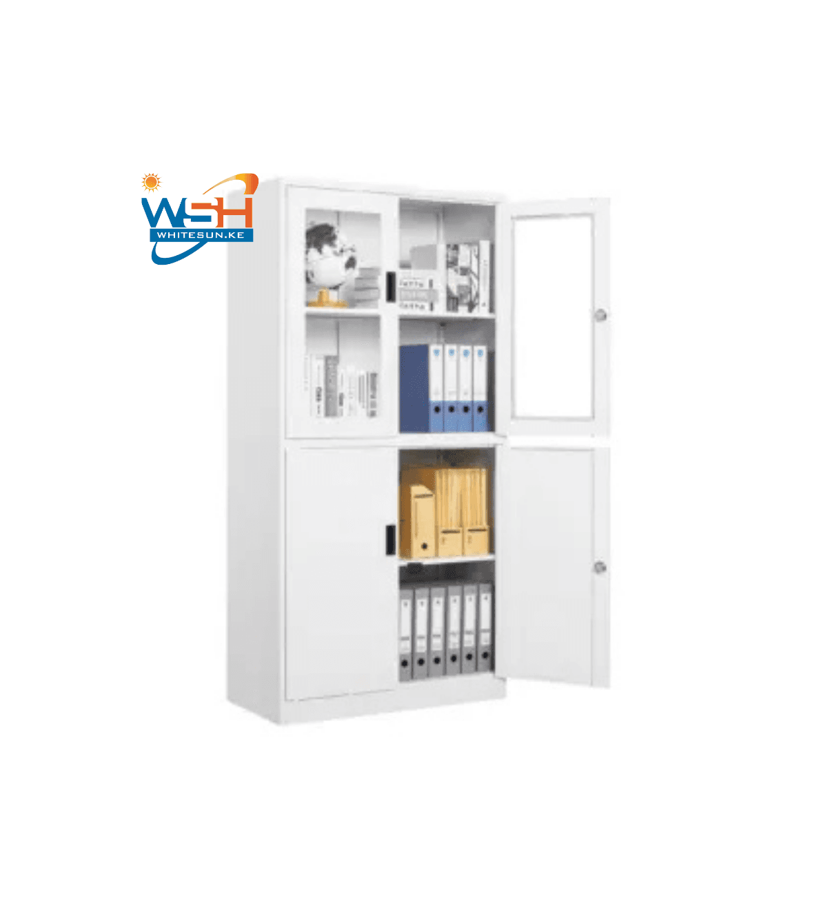 Two door metallic office filling cabinet