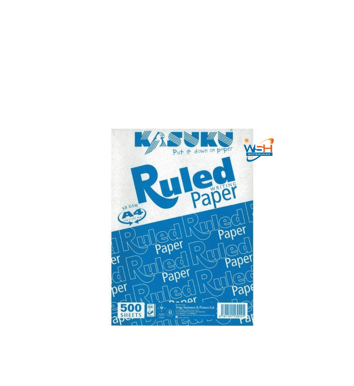 Kasuku Ruled Paper Foolscaps Ream of 500 sheets A4 ream writing pad