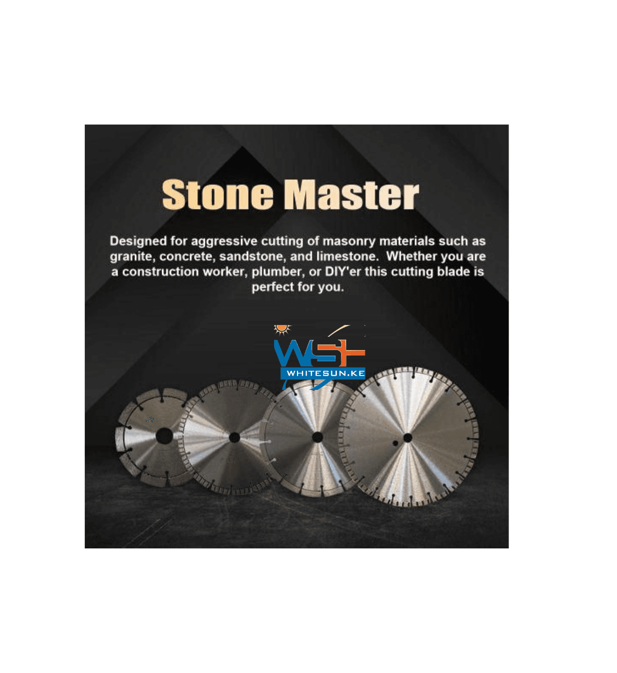 14 Inch Diamond Cutting Disc Stone Blade for Cutting 24 Flat Tooth Diamond Blade for Granite Concrete Marble