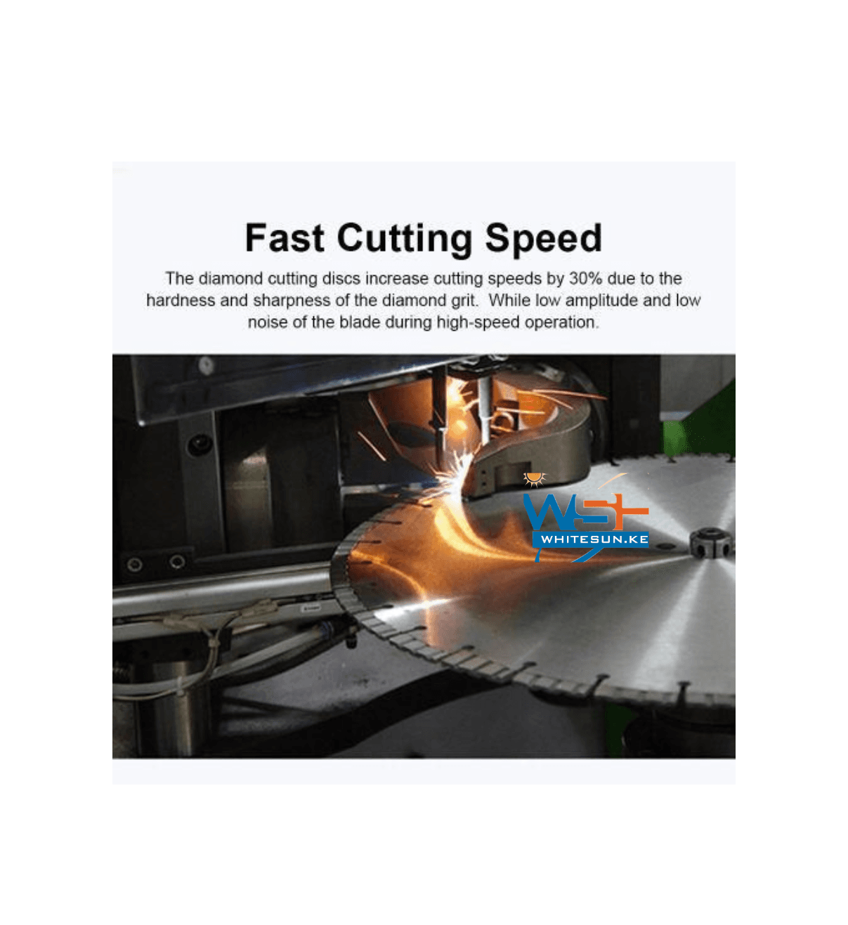 14 Inch Diamond Cutting Disc Stone Blade for Cutting 24 Flat Tooth Diamond Blade for Granite Concrete Marble Thumbnail 2