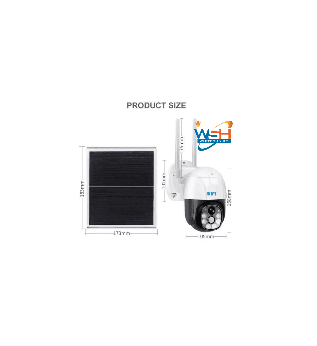 Solar WiFi Camera Full HD PTZ Single Lens