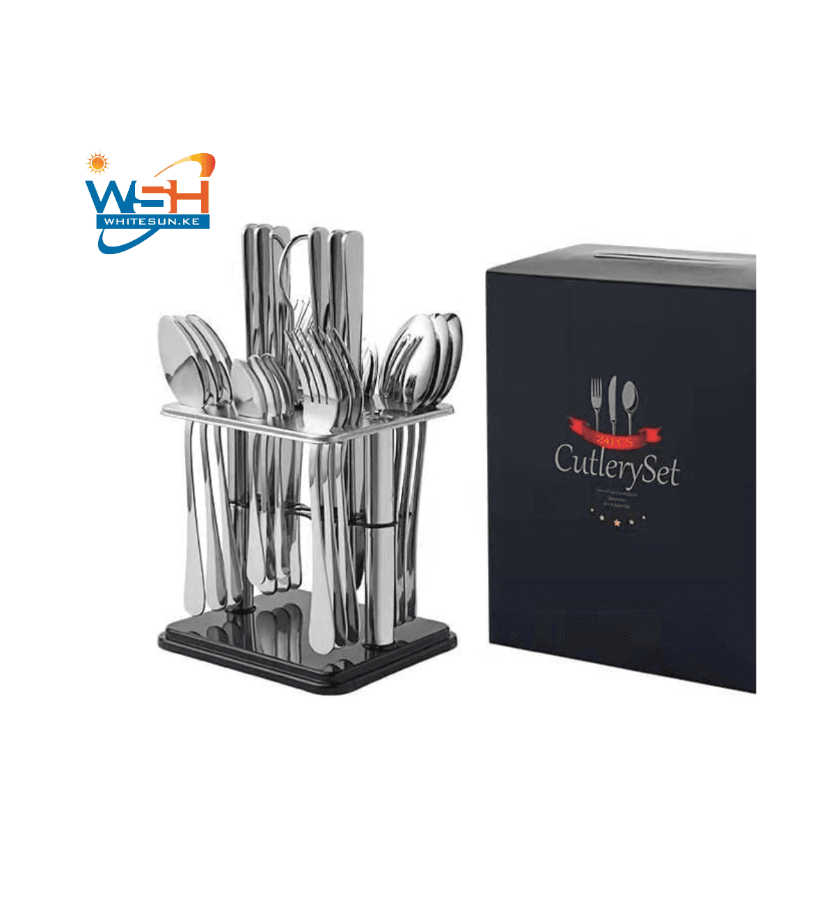 Silverware Flatware Cutlery Set, 24Pcs