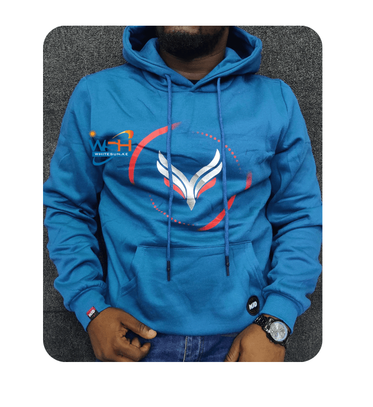 High Quality blue Hoodie