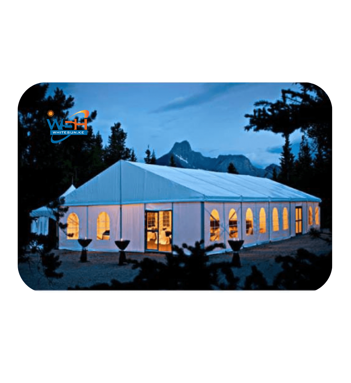 Spacious 300seaters frame tent in Kenya