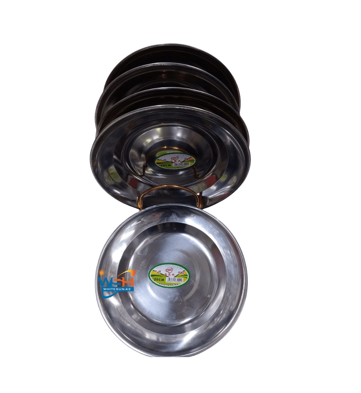 20 cm Stainless Steel Lunch Dinner Plate