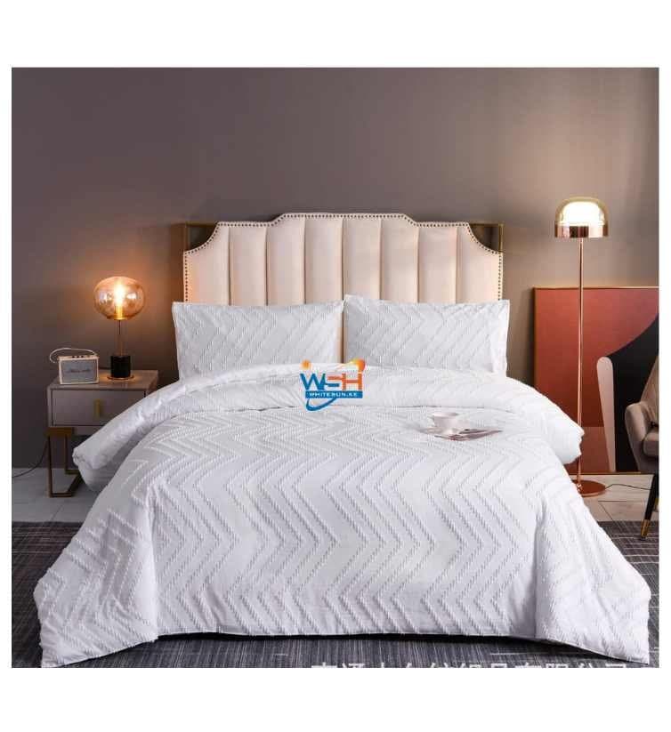 Luxury Tufted Wave Design Duvet cover set Thumbnail 3