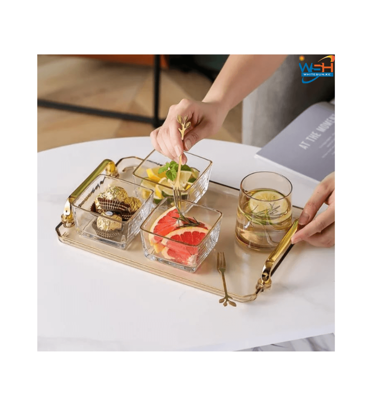 CREAMY STORAGE ORGANIZER TRAY Thumbnail 5