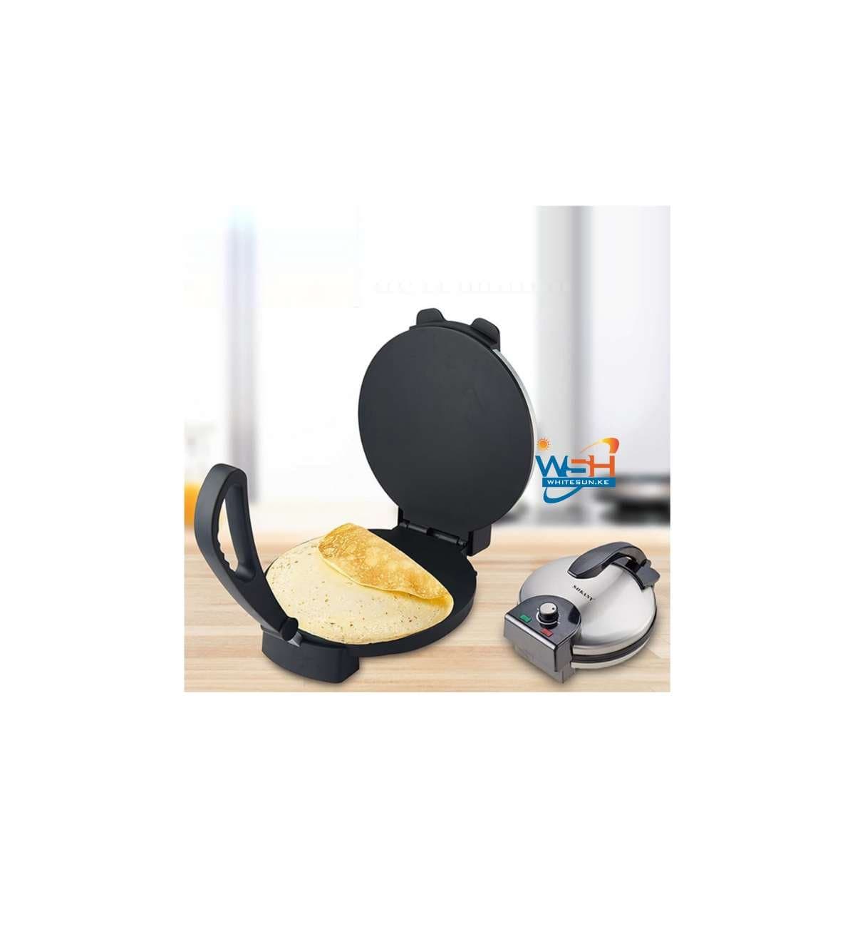 Electric Roti Maker – Non-Stick Chapati Press with Adjustable Temperature Control – Multipurpose Pita, Tortilla & Flatbread Maker
