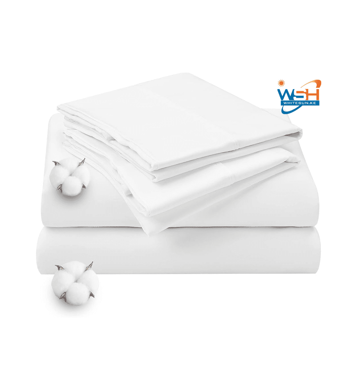 4*6 White cotton bedsheets 4 sets Thumbnail 2
