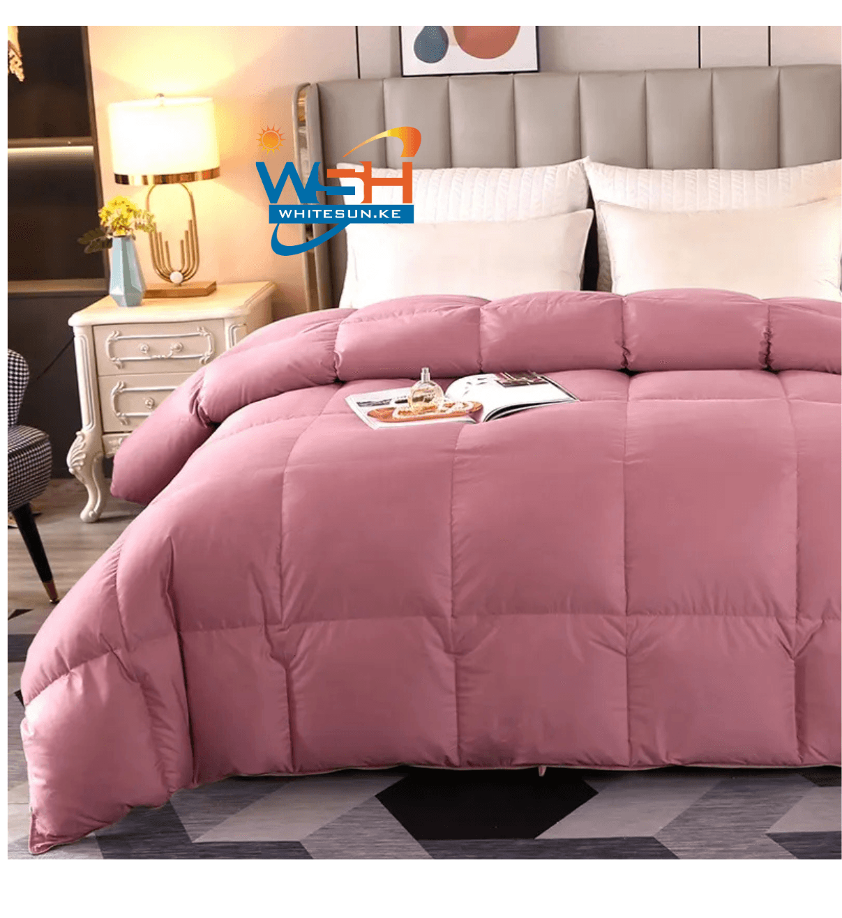 90% Goose Down & 10%Goose Feathers 100% cotton 240x220cm White Duvet. Thumbnail 5