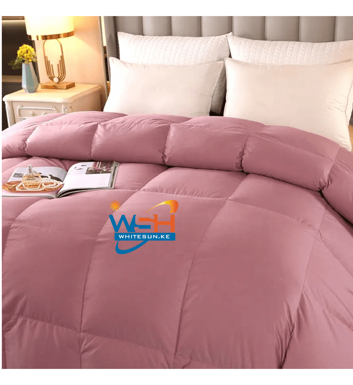 90% Goose Down & 10%Goose Feathers 100% cotton 240x220cm White Duvet. Thumbnail 4