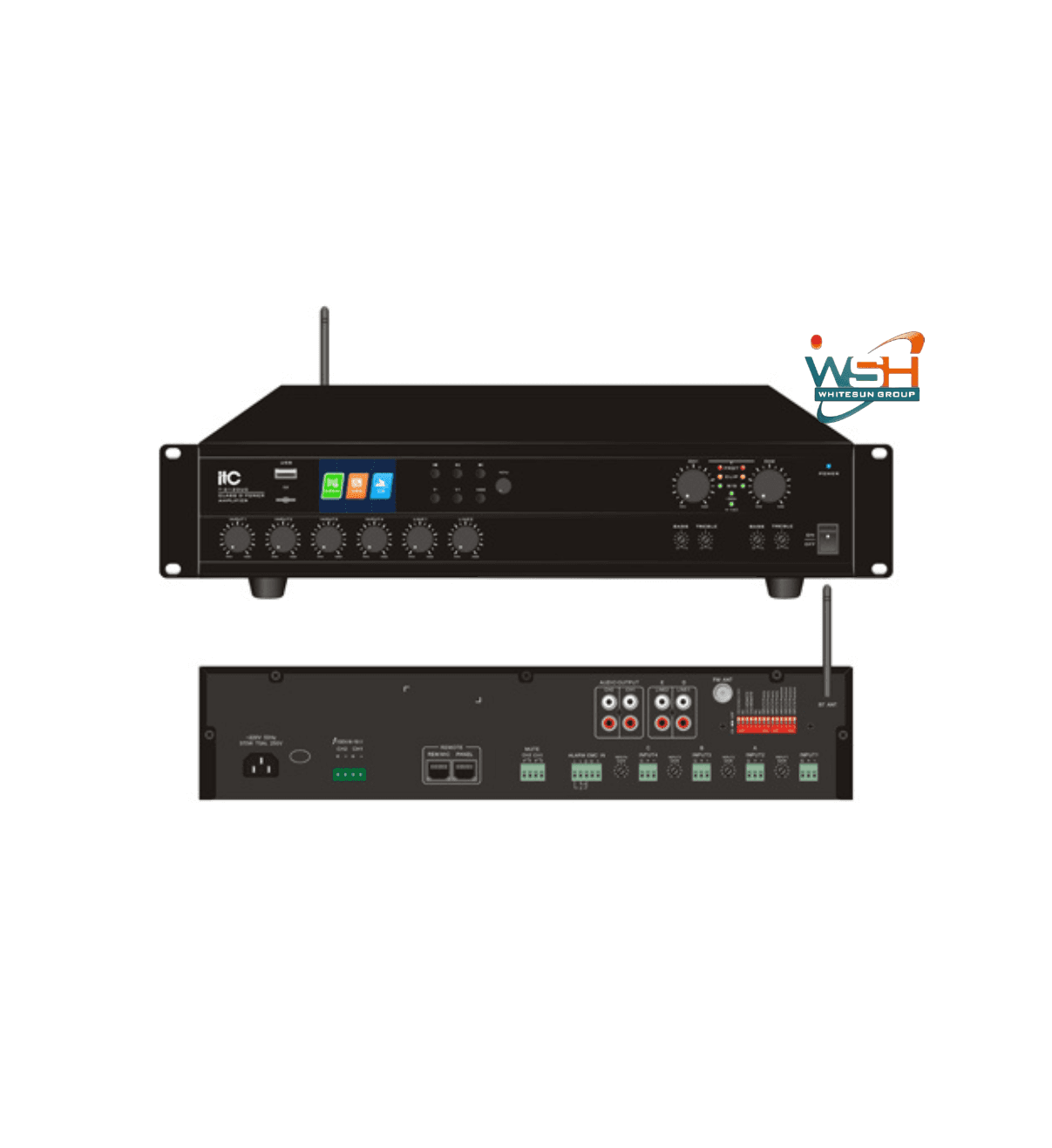 T-2240UC 2/4 Channel Matrix Digital Mixer Amplifier