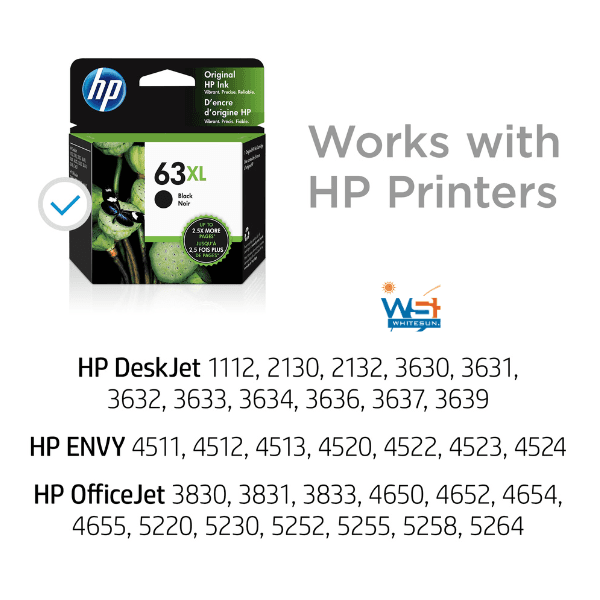 HP 63XL High Yield Black Original Ink Cartridge, F6U64AN#140 Thumbnail 4
