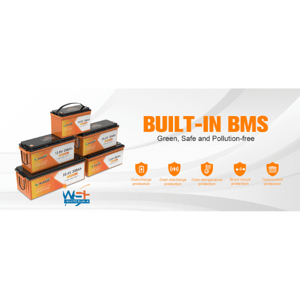 25.6V 104Ah High-Performance Lithium Battery with BMS Thumbnail 2