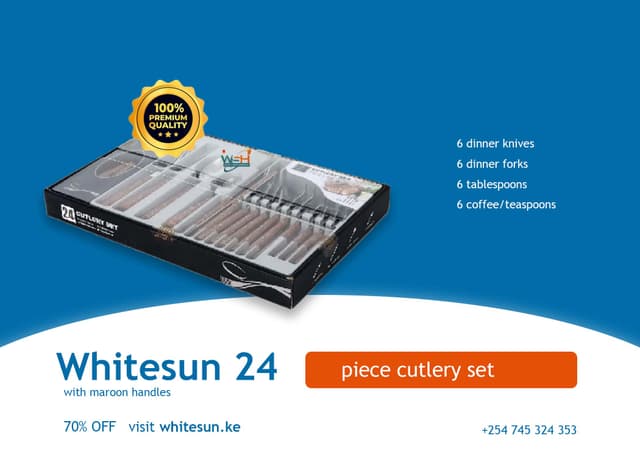 whitesun-24-pieces-cutlery-set-with-maroon-handles