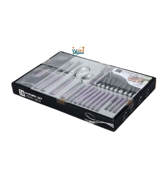 whitesun-24-pieces-cutlery-set-with-purple-handles