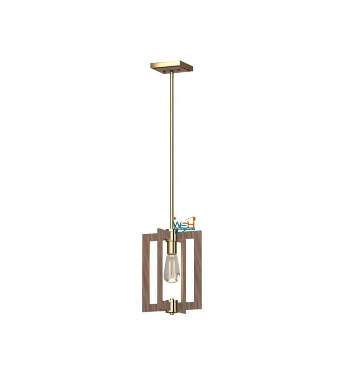Volume V5361-74 Indoor Pecan & Antique Gold Pendant