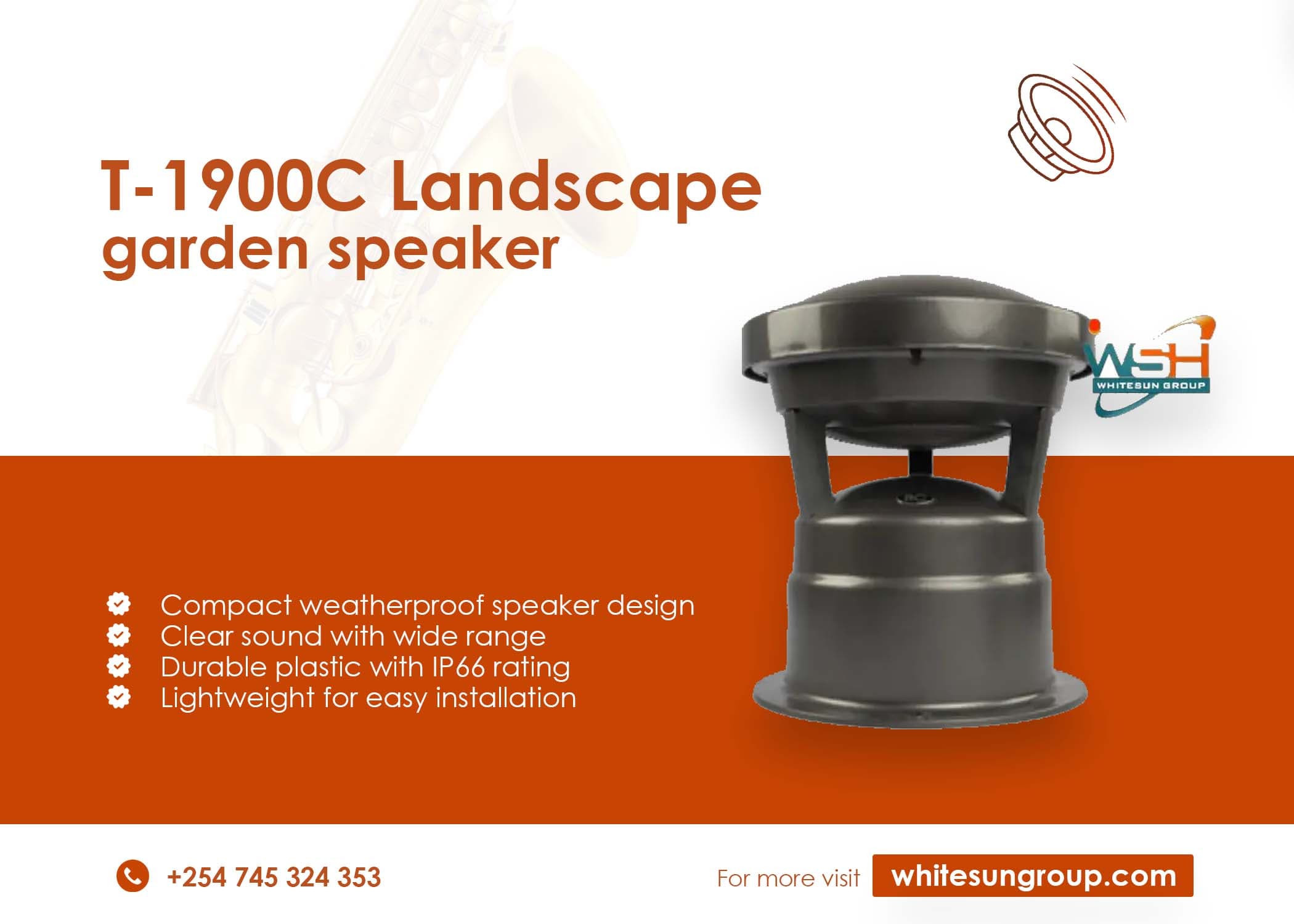 T-1900C Landscape Garden Speaker