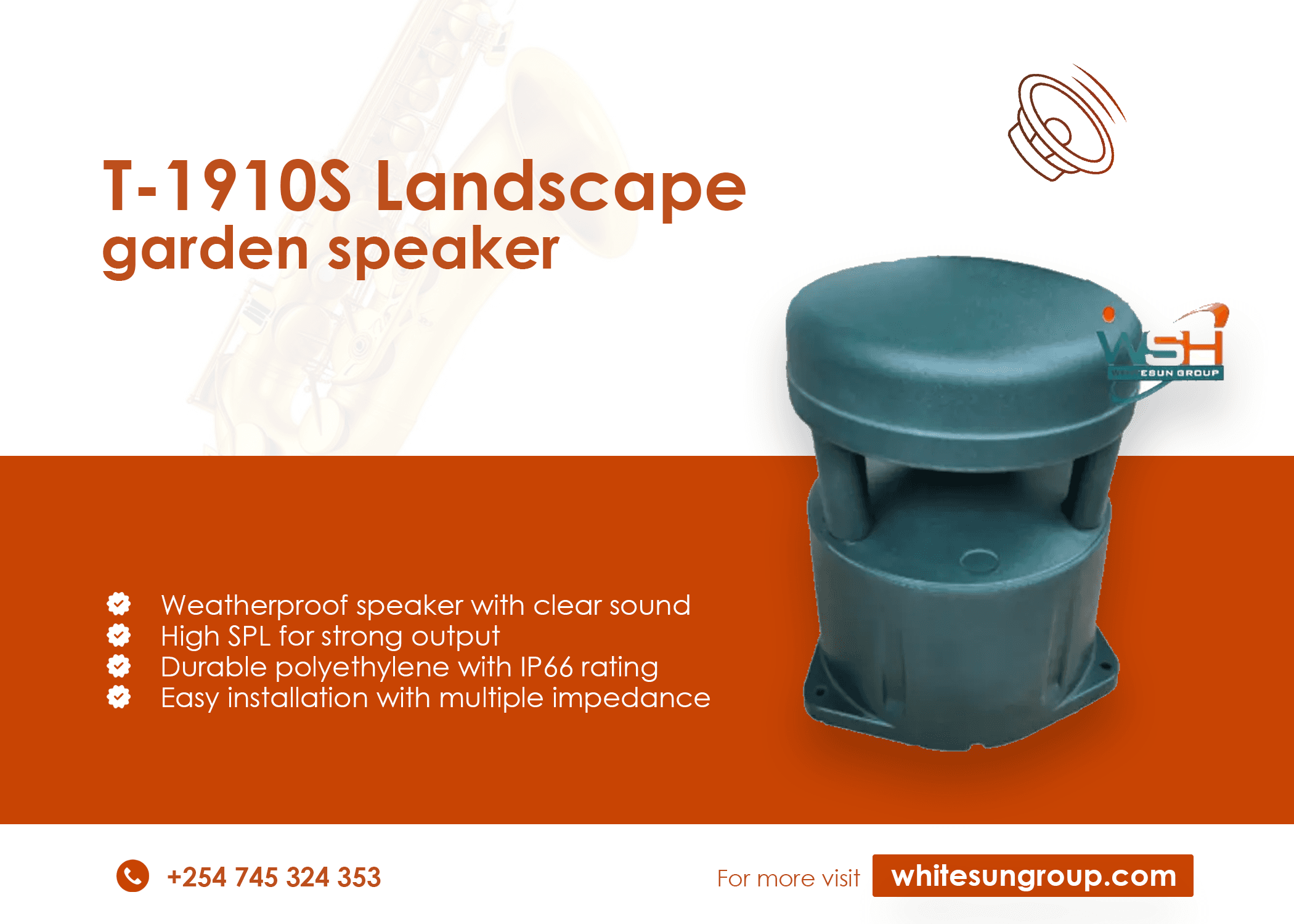 T-1910S Landscape Garden Speaker