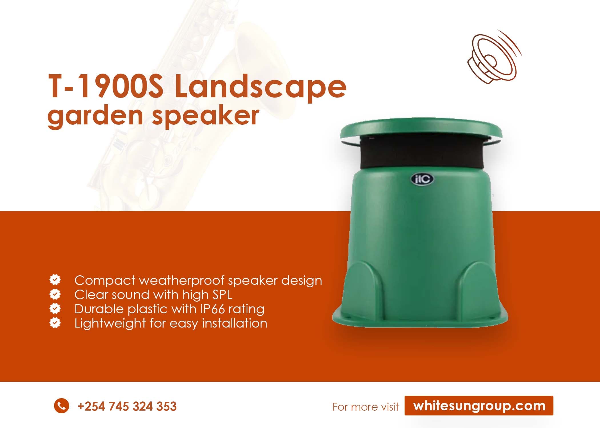T-1900S Landscape Garden Speaker