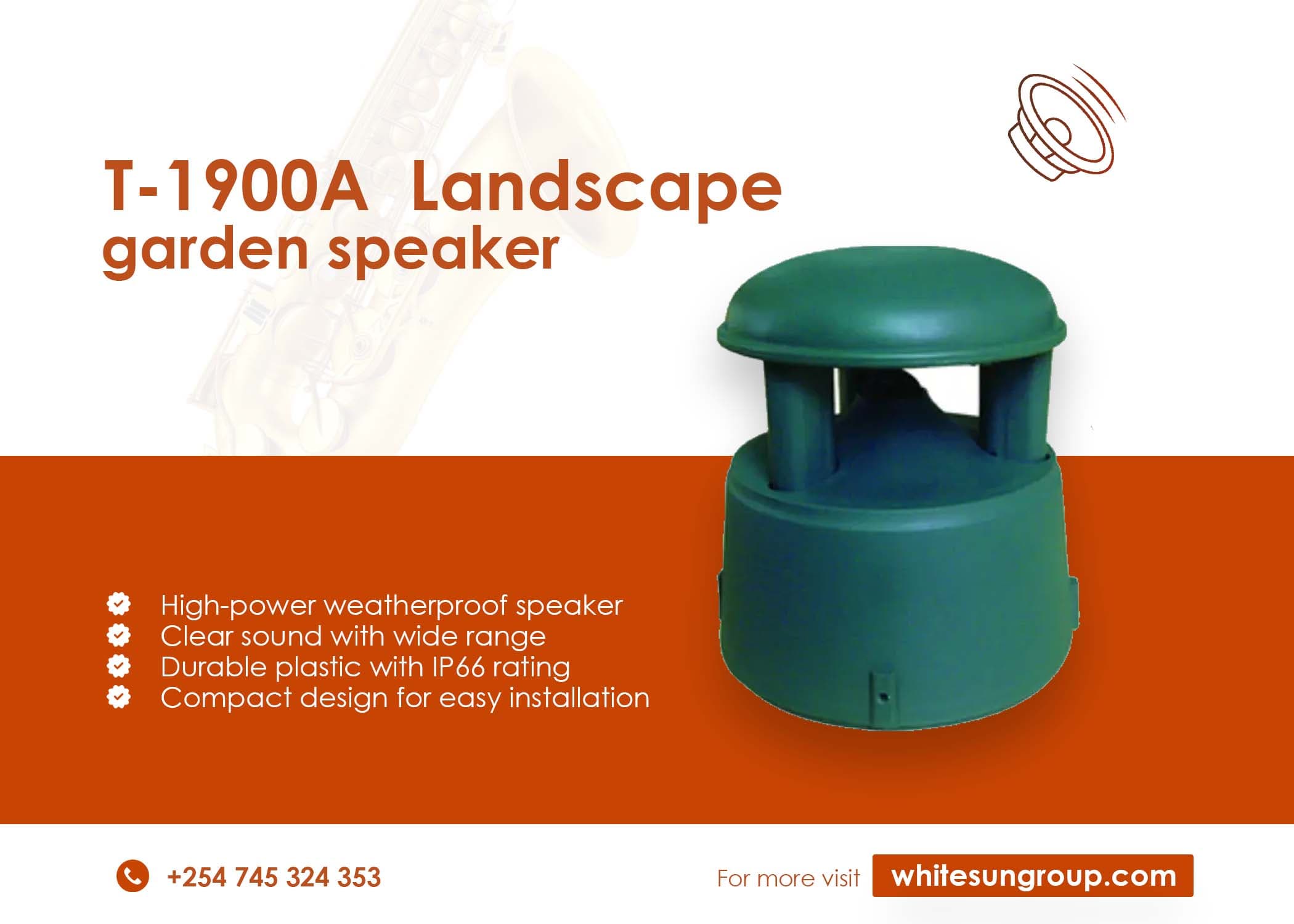 T-1900A Landscape Garden Speaker