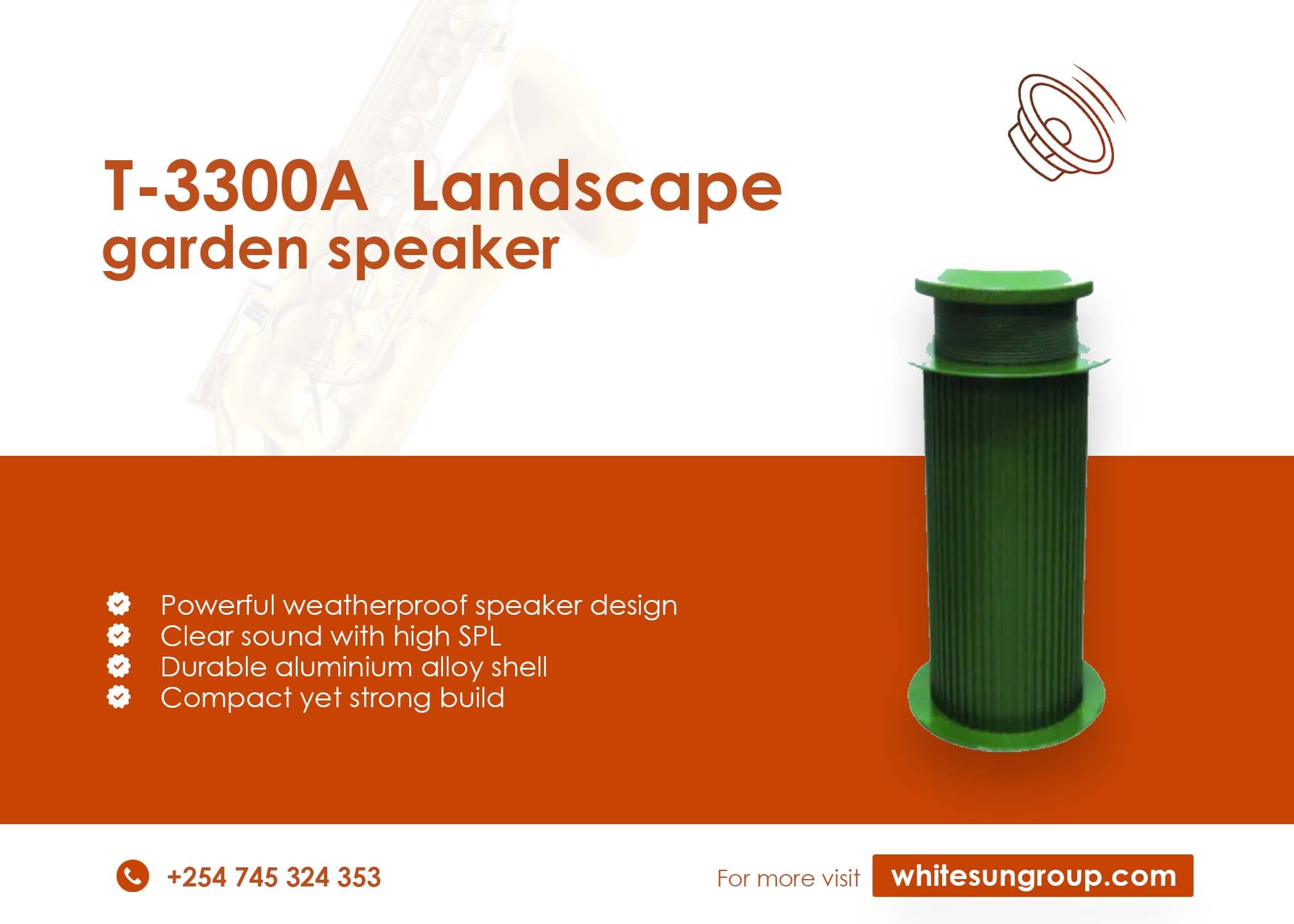 T-3300A Landscape Garden Speaker