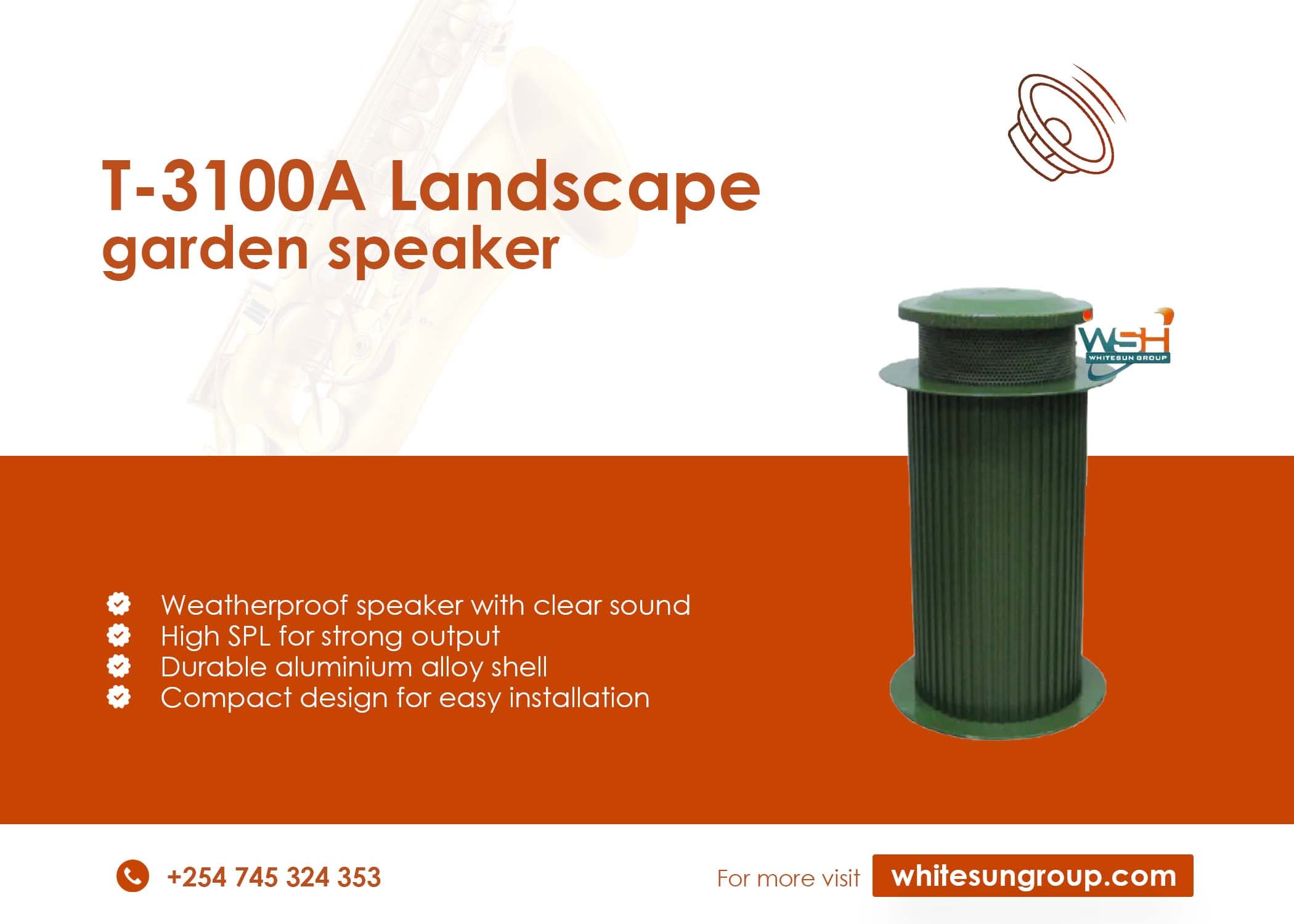 T-3100A Landscape Garden Speaker