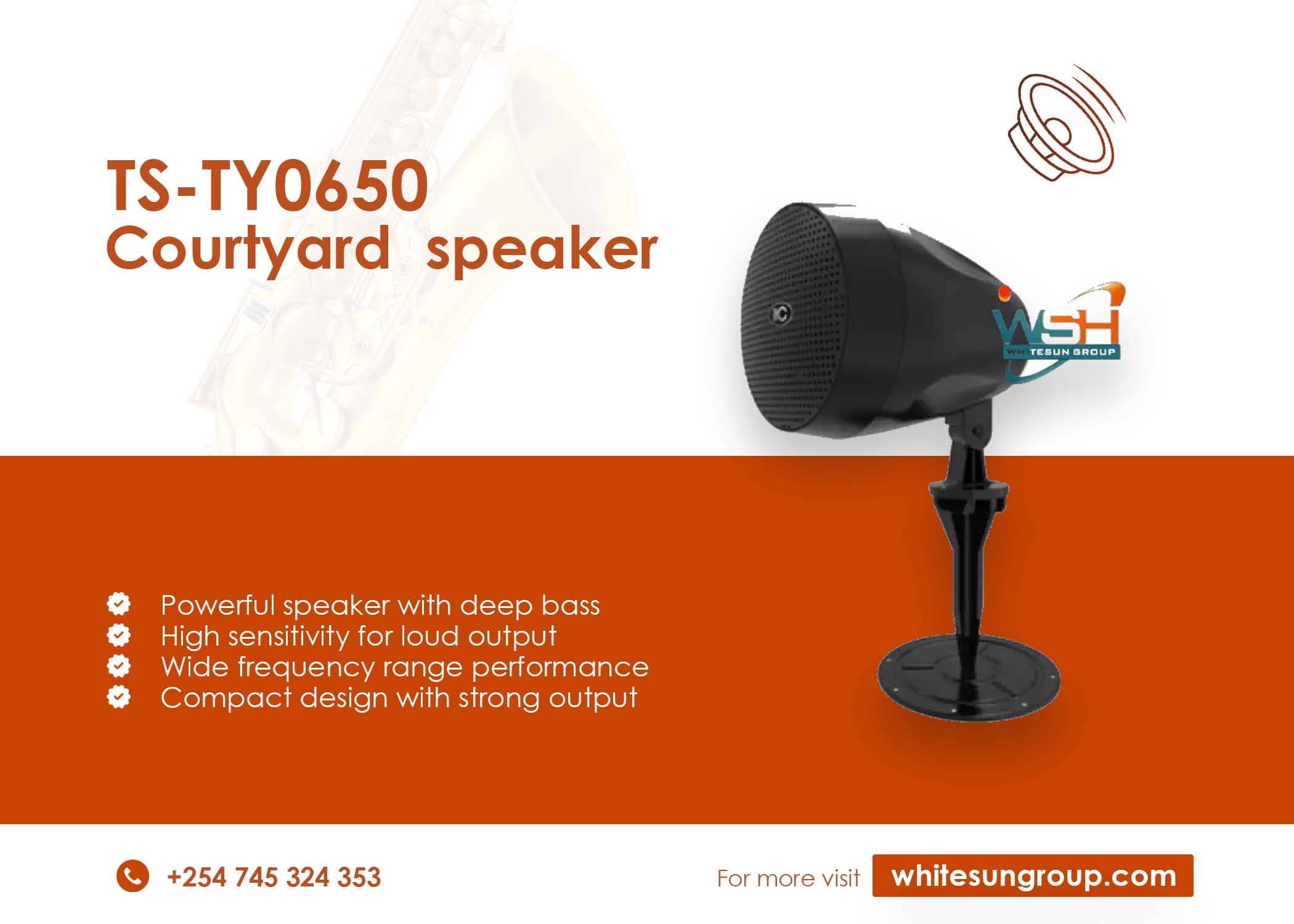 TS-TY0650 Courtyard speaker