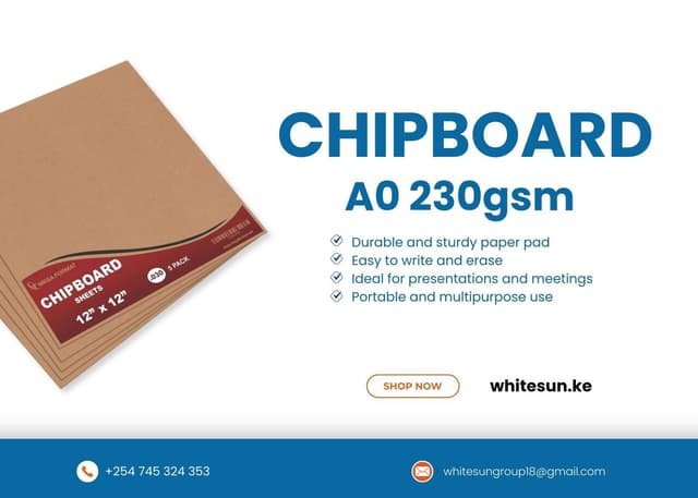 chipboard-a0-230gsm