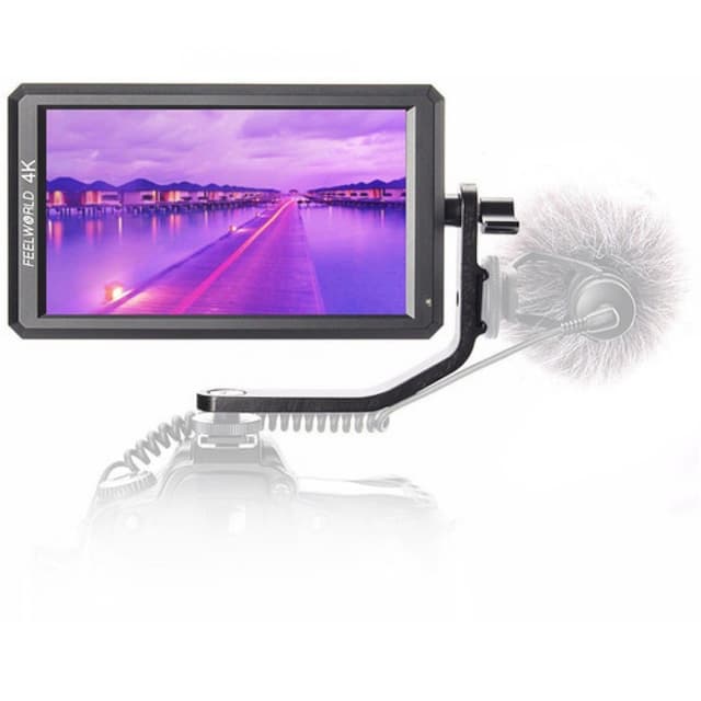 feelworld-f6-5-7inch-full-hd-on-camera-monitor-with-4k-hdmi-support-and-tilt-arm