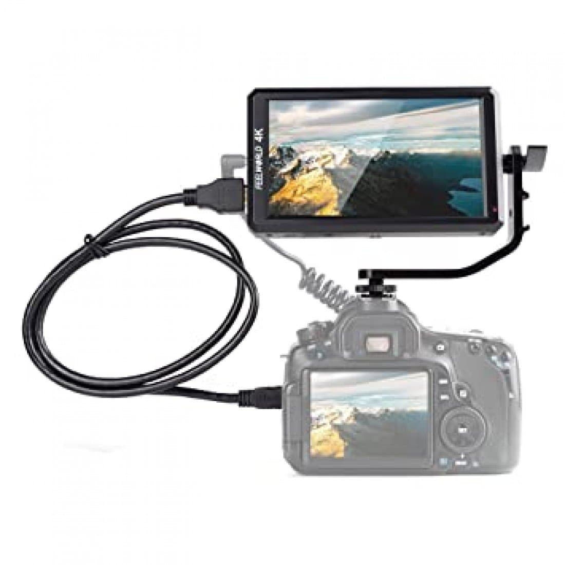 Feelworld F6 5.7inch Full HD On-Camera Monitor with 4K HDMI Support and Tilt Arm Thumbnail 5