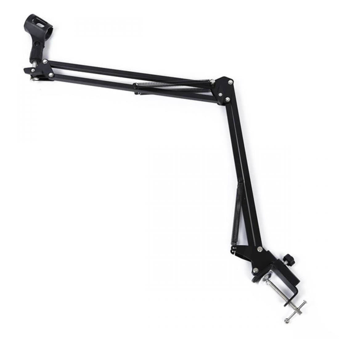 Adjustable Studio Microphone Suspension Scissor Arm Stand (Black) Thumbnail 2