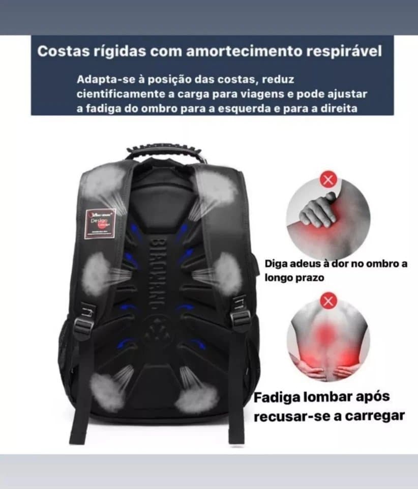 162# whitesun Unisex Black Laptop Backpack – Water-Resistant School & Travel Bag with Reflective Safety Strips, Padded Straps & Multi-Pocket Storage Grey Bottom Thumbnail 4