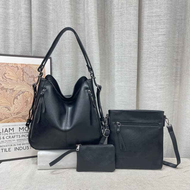 044-whitesun-3in1-royasoft-black-ladies-heavy-leather-handbag-fit-gift-for-women-anniversary-gift-present-for-wife-santa-gift-pack-for-colleagues-and-friends-mothers-day-gift-girlfriend
