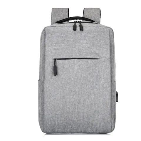 156# Whitesun Slim fit laptop bag grey affordable backpack corporate design