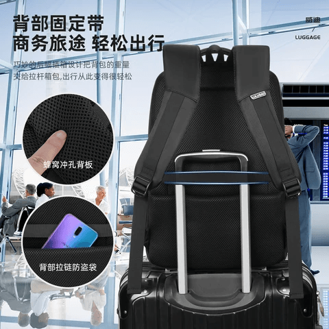 120# Whitesun Blaize Executive business backpack with multiple compartments padded with USB cable Thumbnail 2