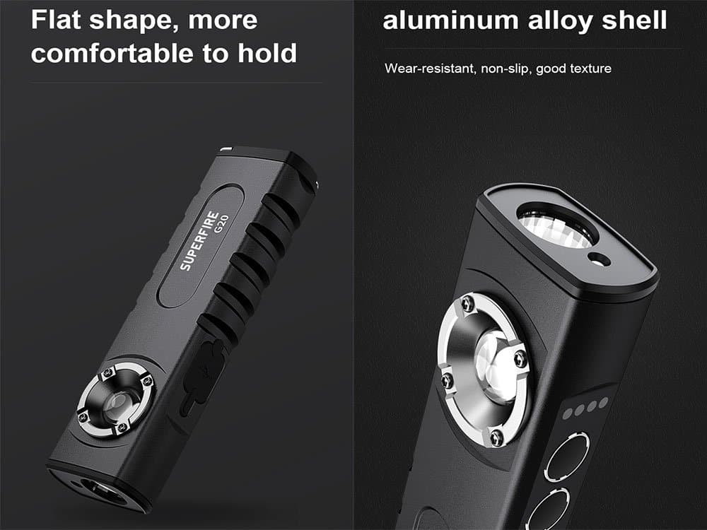 SUPERFIRE G20 High-end Flat Flashlights Thumbnail 5