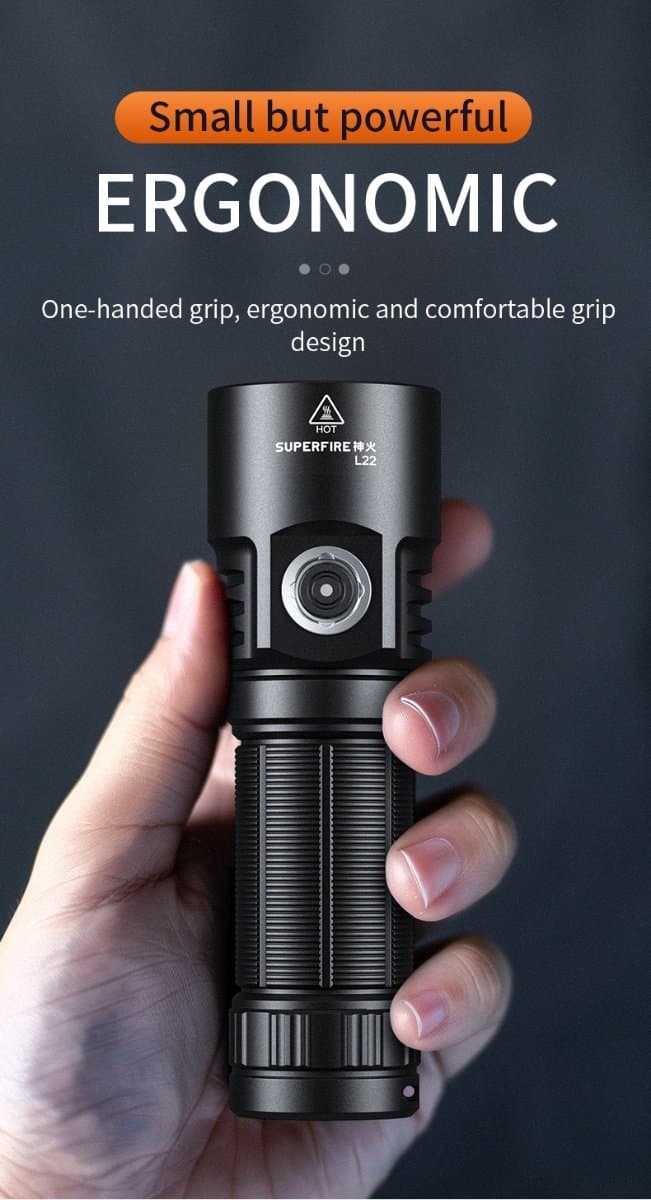 SUPERFIRE L22 High Bright Flashlight Thumbnail 4