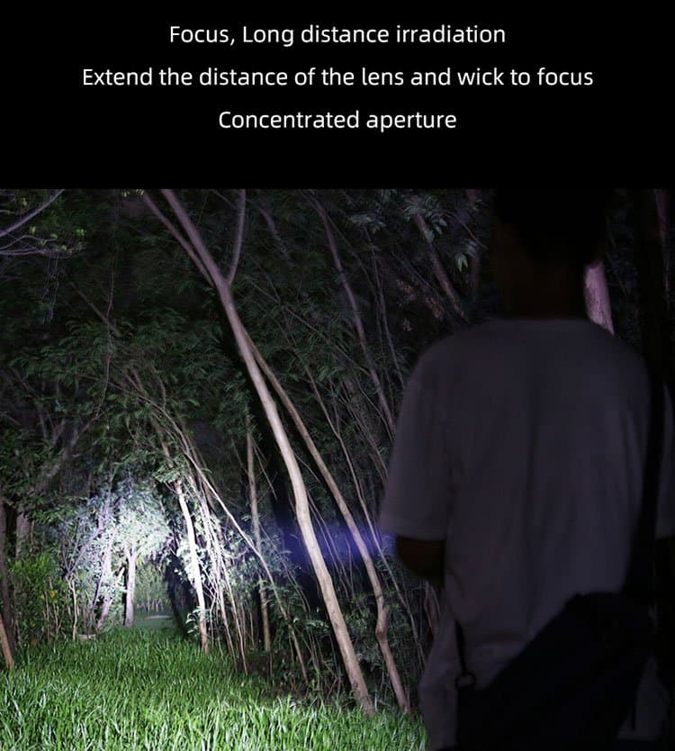 SUPERFIRE F5 1100 Lumen Zoomable Flashlight type c hidden charging port  Thumbnail 8