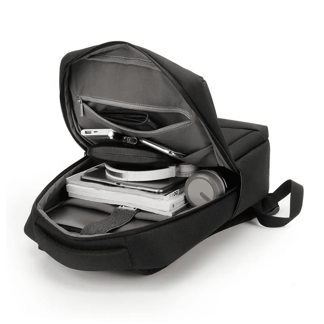 260# Whitesun Hp Slimfit laptop bag with USB cable college bag business backpack blue Thumbnail 3