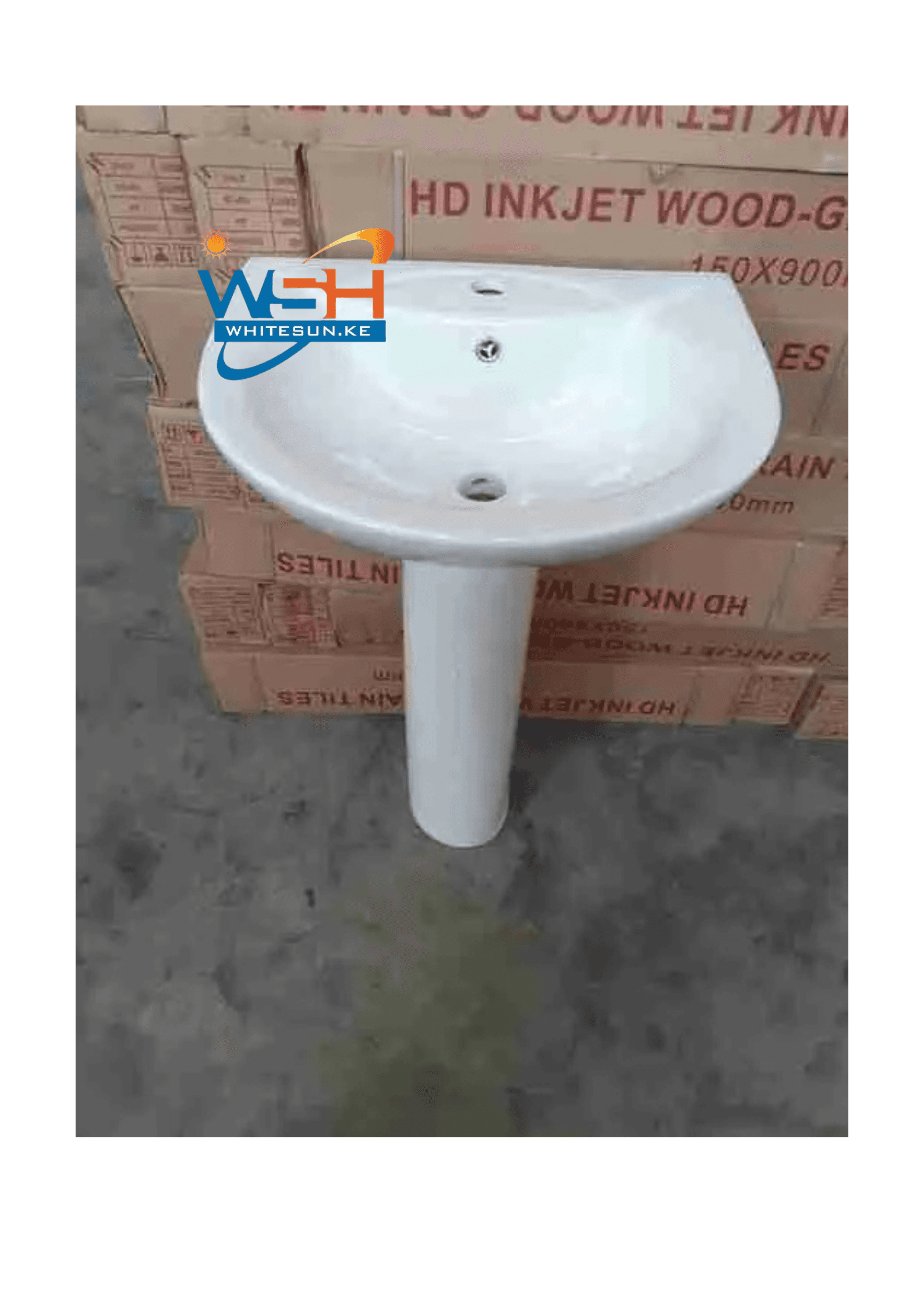 Pedestal Wash Hand Basin 18″ by 12″ White 312