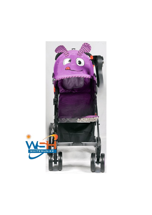 baby-pram-with-cartoon-cover-and-luggage-basket-and-pocket-foldable-aluminum-alloy-green-blue-pink-purple