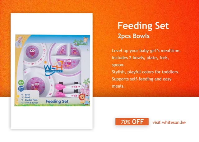 feeding-set-2pcs-bowls-1pc-divided-plate-fork-spoon-in-window-box-girl-color-jungle-buddies