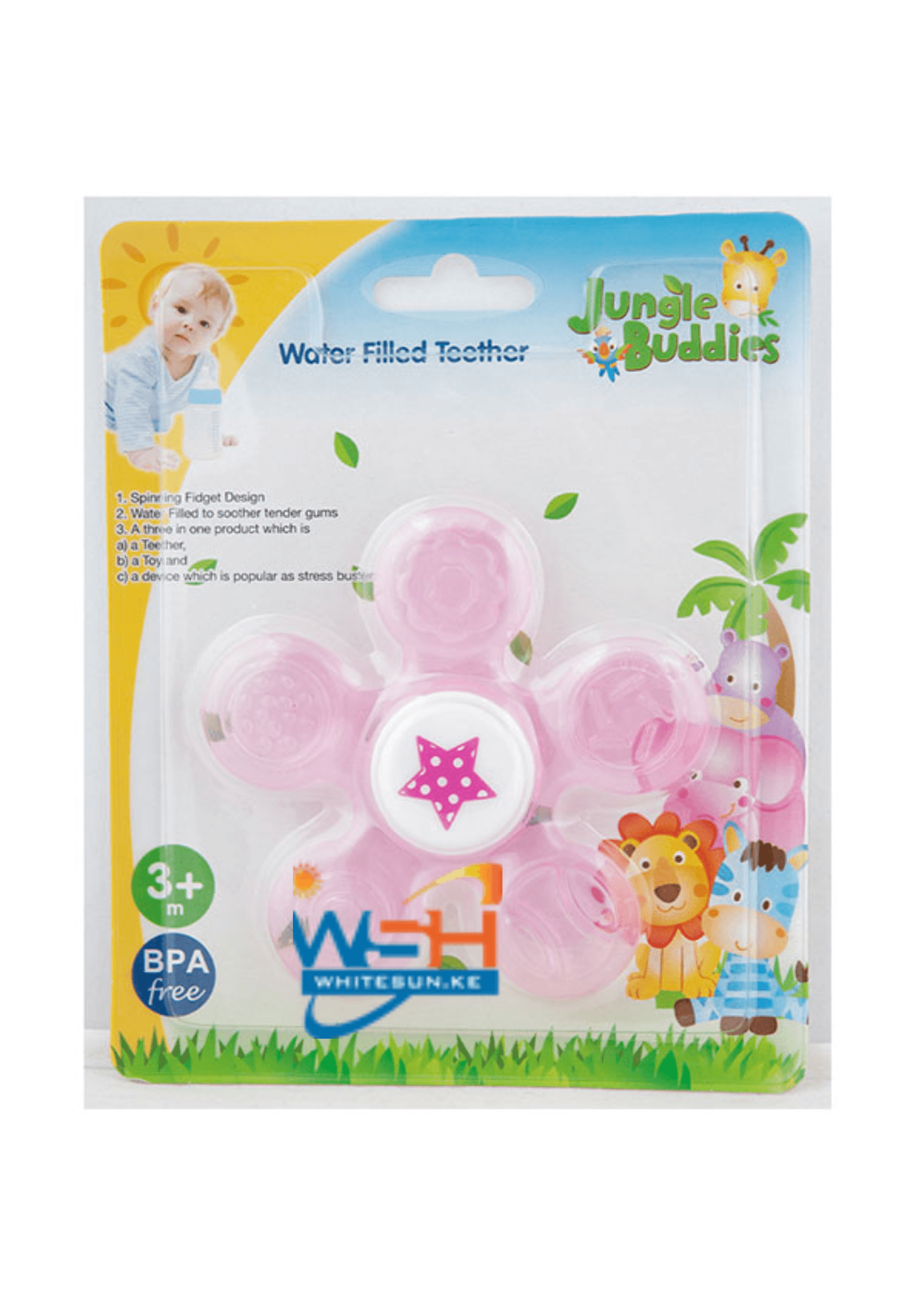 Water Filled Teether BPA Free Jungle Buddies