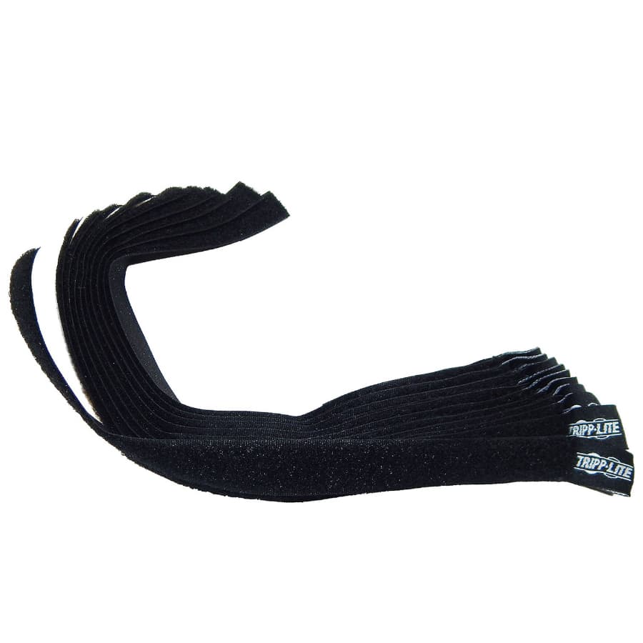 Hook-And-Loop Cable Ties, 10inch L X 5/8inch W – 10-Pack Tripp-Lite Thumbnail 2