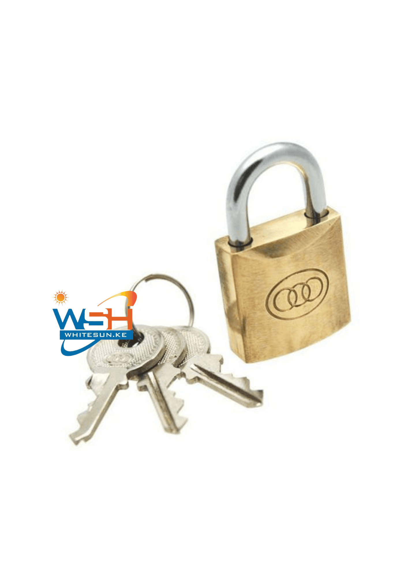 Padlock With 3 Keys 50Mm Tri Circle