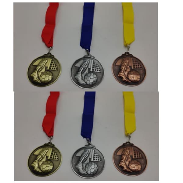 antique-bronze-medal-with-yellow-ribbon-for-football-size-70mm