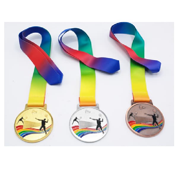 silver-medal-for-badminton-with-embossed-colorful-artwork-70mm-diameter-4mm-thickness