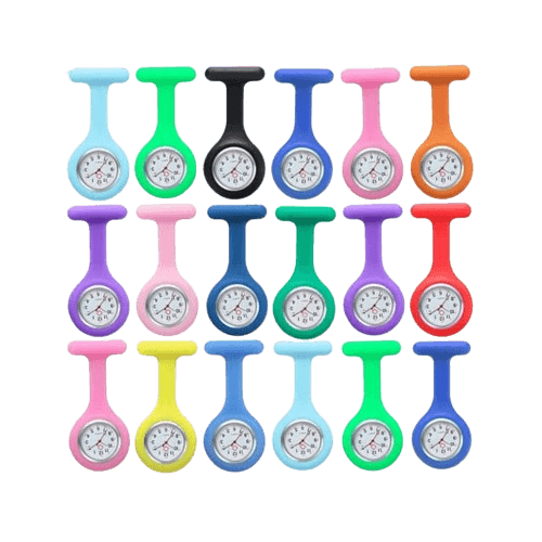 nurse-watch-silicone-strap1pc-pe-bag-different-colors-available